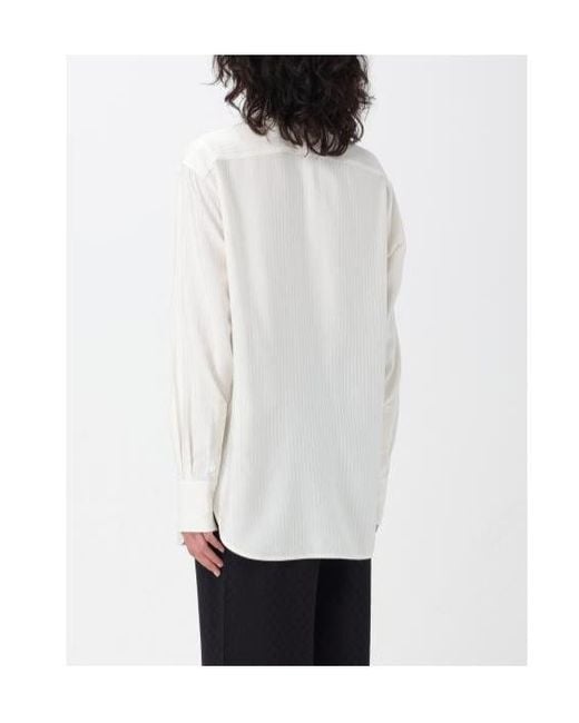 Golden Goose Deluxe Brand White Long Sleeved Embellished Shirt