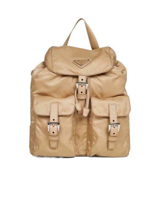 Prada Natural Small Re-Nylon Backpack