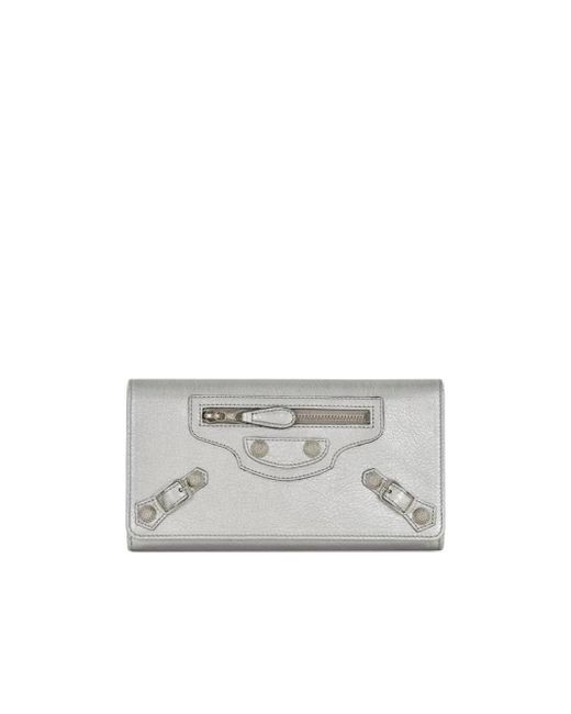 Balenciaga Gray Logo Wallet