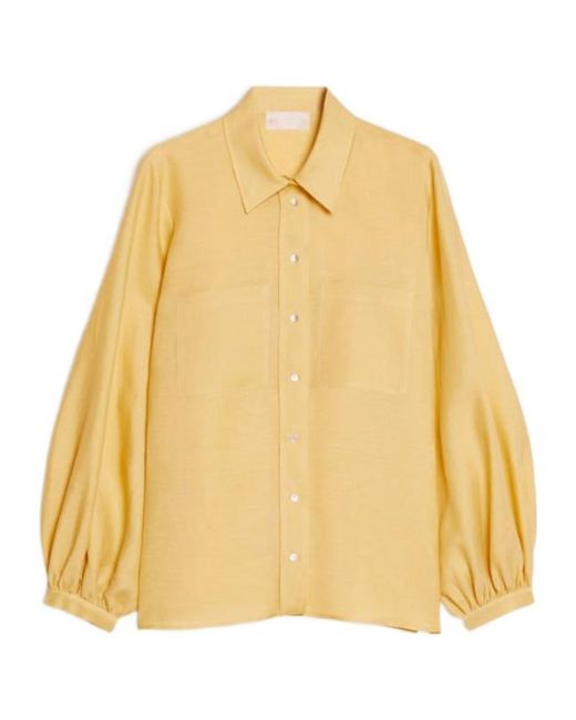 iBlues Yellow Linen Shirt