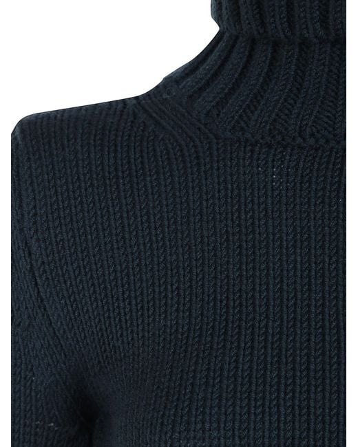 Baserange Blue Turtleneck Sweater