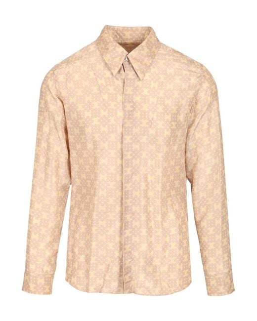 Dries Van Noten Natural Carvies Patterned Shirt for men