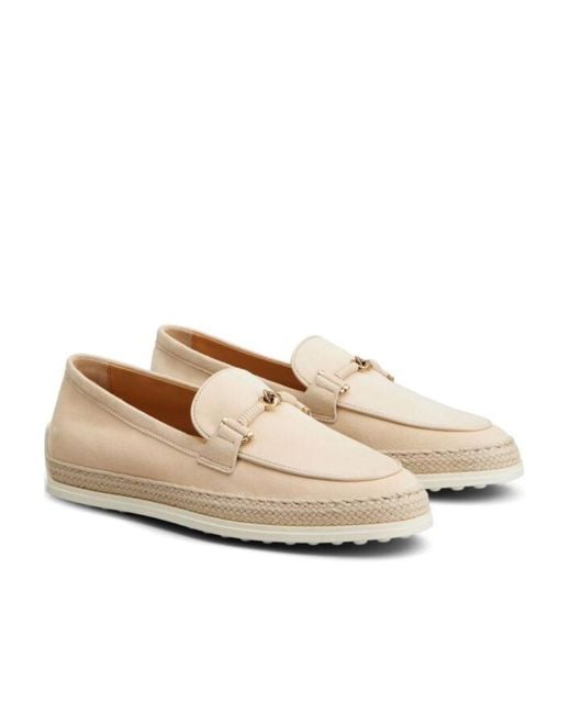 Tod's Natural Gomma Slip-On Loafers