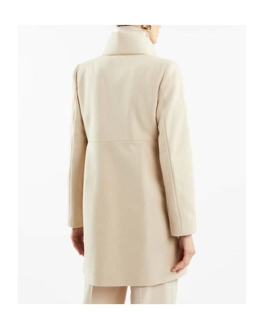 Fay Natural Virginia Hook-Closure Coat
