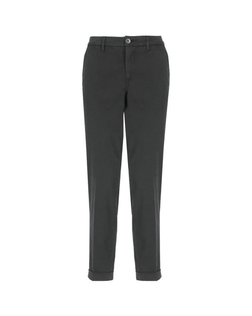 Fay Black Cropped Pants