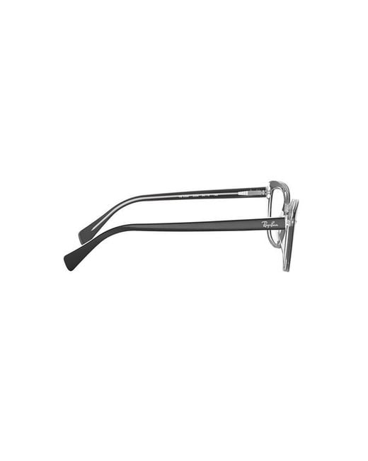 Ray-Ban White Cat-Eye Frame Glasses