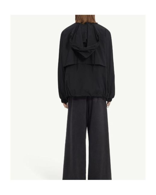 MM6 by Maison Margiela Black Nylon Zip Jacket for men