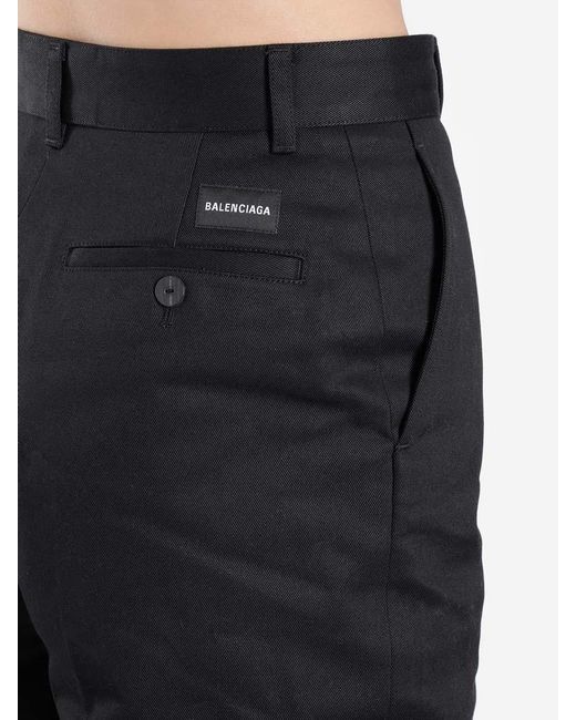 Balenciaga Blue Straight Five-Cent Pants