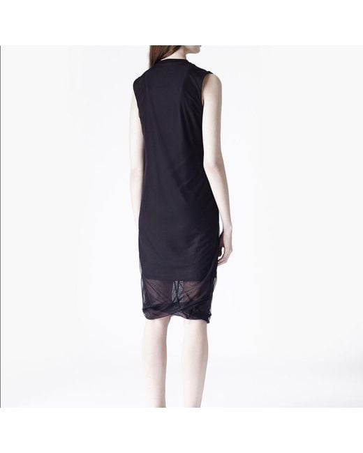 McQueen Black Hollow Portrait Dress