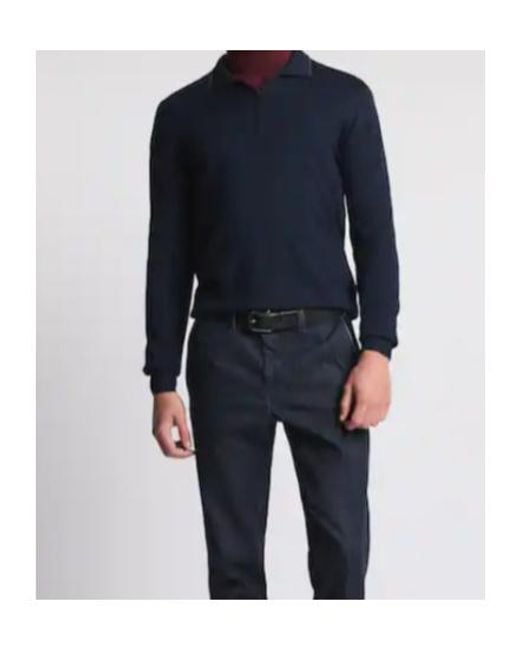 Fay Blue Polo Neck Sweater for men