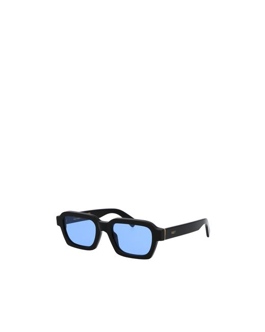 Retrosuperfuture Blue Caro Rectangular Frame Sunglasses for men