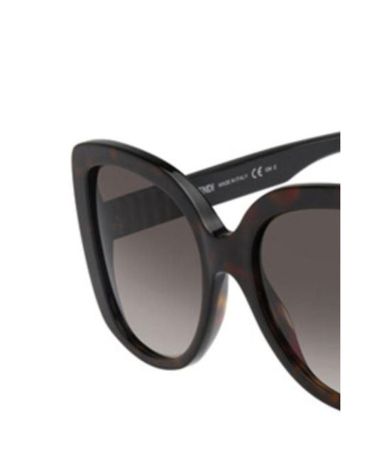 Fendi Metallic Logo Details Sunglasses