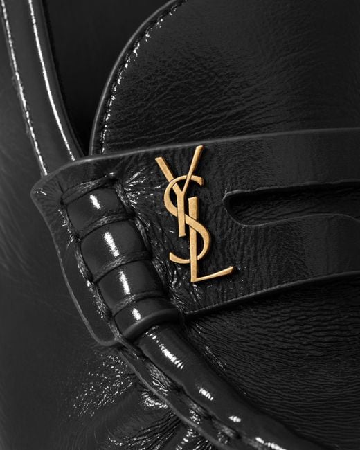 Saint Laurent Black Round-Toe High-Heeled Sandals