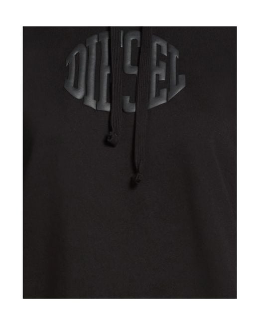 DIESEL Black Hooded Track Jacket