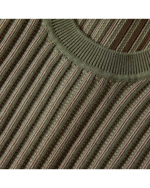 Varley Green Ribbed Tank Top