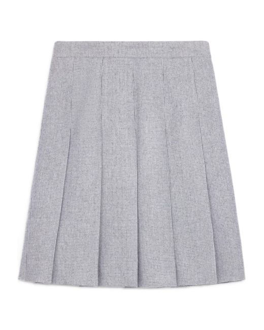 Celine Women's Gray Pleated Skirt