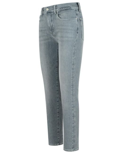 7 For All Mankind Blue Relaxed Skinny Jeans
