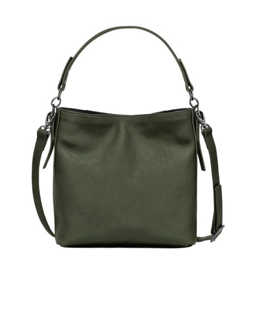 Longchamp Green Small 3D Leather Crossbody Bag