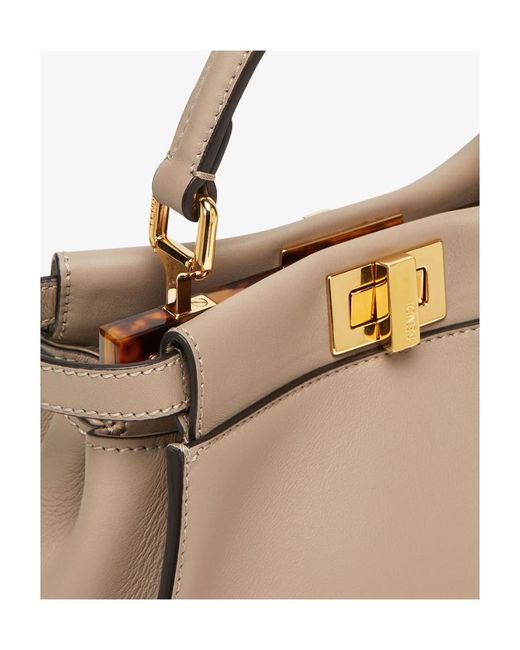 Fendi Natural Dove Leather Bag