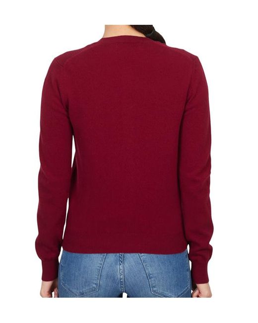 Comme des Garçons Red Long-Sleeved Knitwear