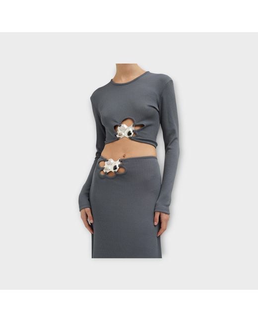 Christopher Esber Gray Top