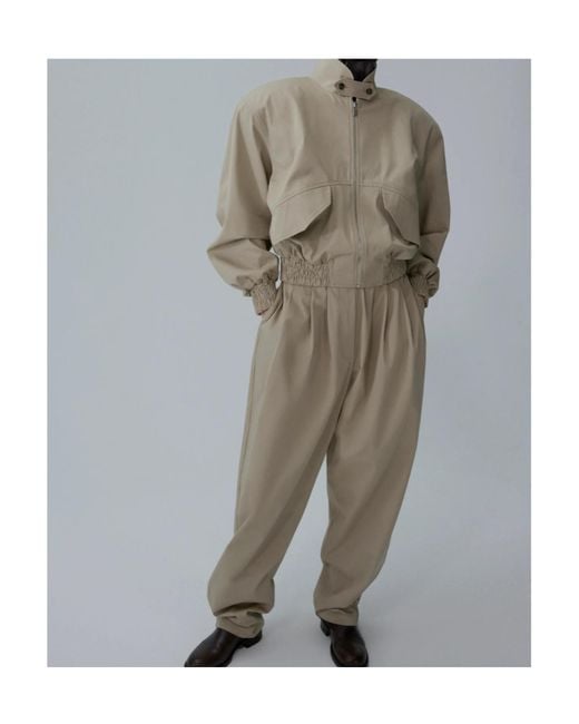 Magda Butrym Natural Turtleneck Jacket