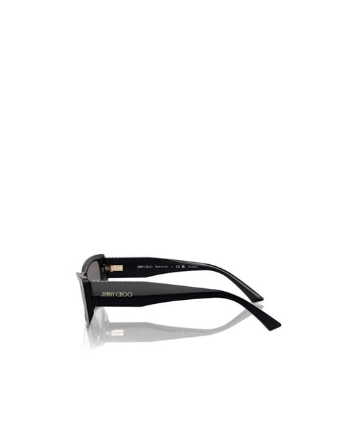 Jimmy Choo White Eyewear Rectangle Frame Sunglasses