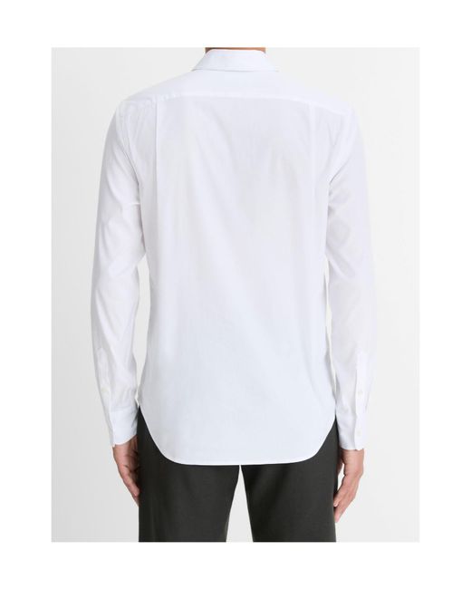Vince White Long-Sleeve Button-Down Shirt for men