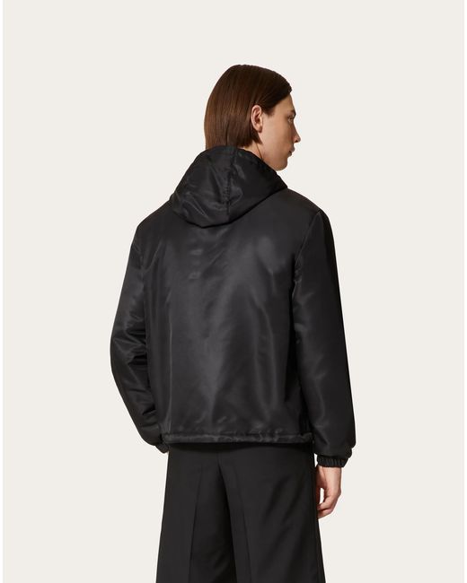 Valentino Black Garden Windbreaker Jacket for men
