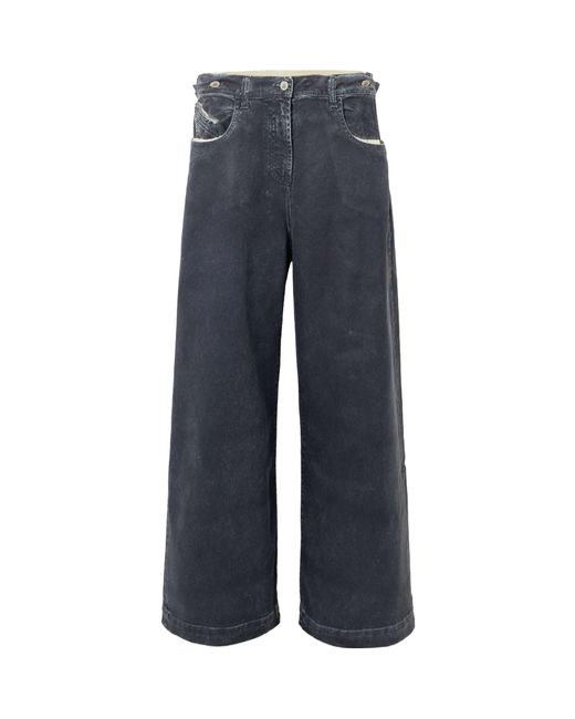 The Attico Blue Jeans With Belt Loops