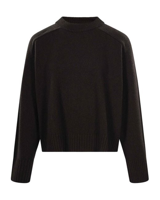 Soeur Black Ribbed Knit Sweater