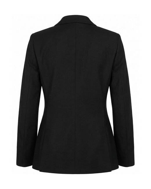 Jil Sander Black Collarless Single-Breasted Blazer