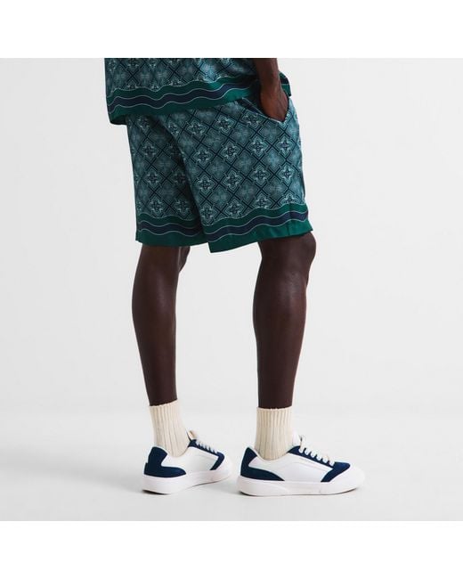 Casablanca Blue Printed Shorts for men