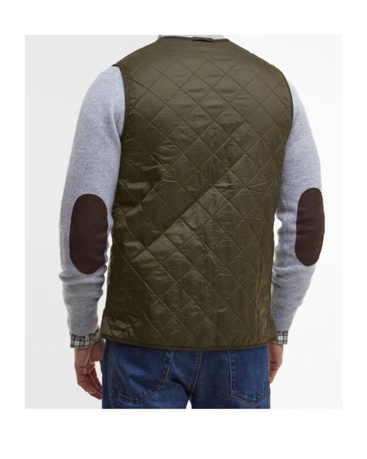 Barbour Green Reversible Quilted Zipped Gilet for men