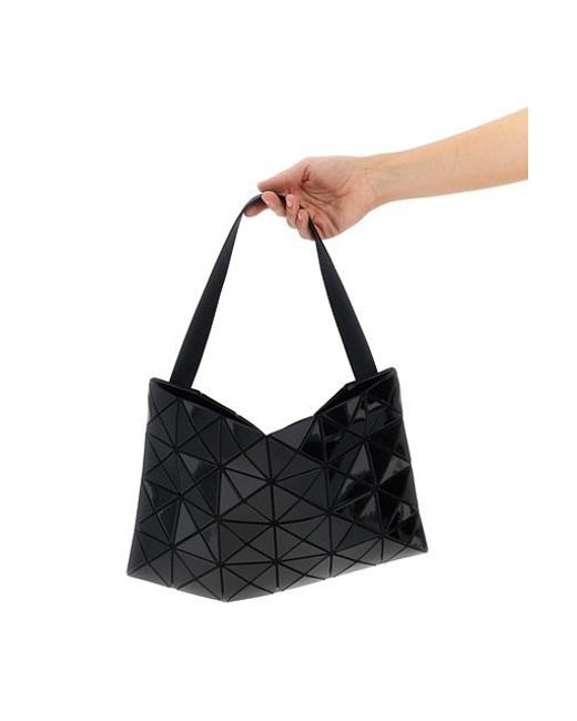 Issey Miyake Black Geometric Pattern Crossbody Bag