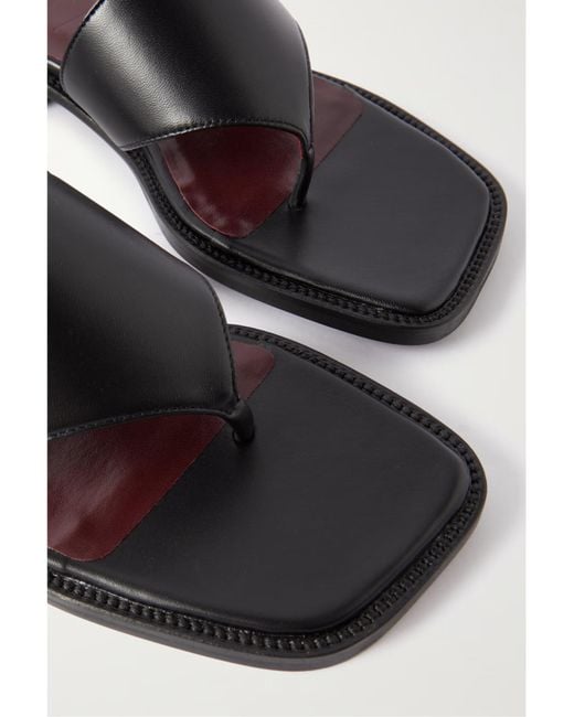 Staud Black Alexandre Strappy Flat Sandals