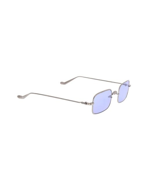 Chrome Hearts White Full-Rim Sunglasses for men