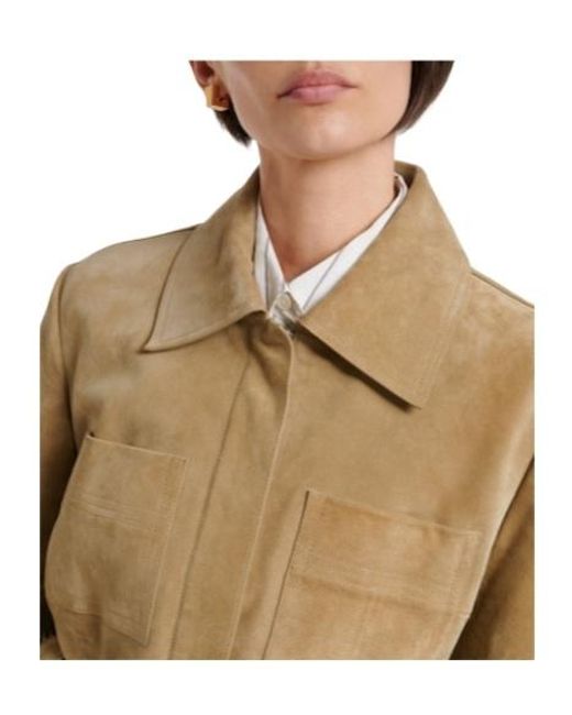 Tory Burch Natural Suede Jacket