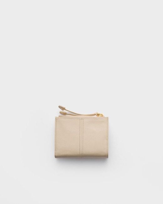Prada Natural Small Leather Wallet