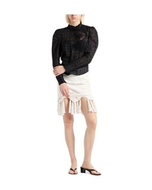 Isabel Marant Black Top Ramie, Polyester, Cotton, Polyamide