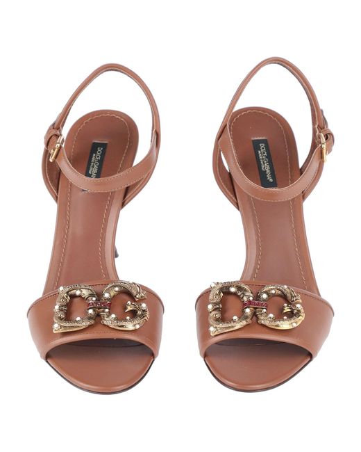Dolce & Gabbana Pink Solid Color Sandals