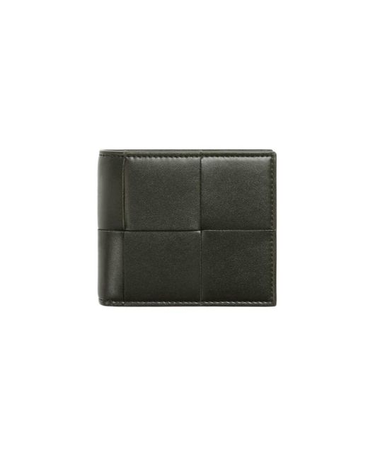Bottega Veneta Green Cassette Bi-Fold Wallet With Coin Purse for men