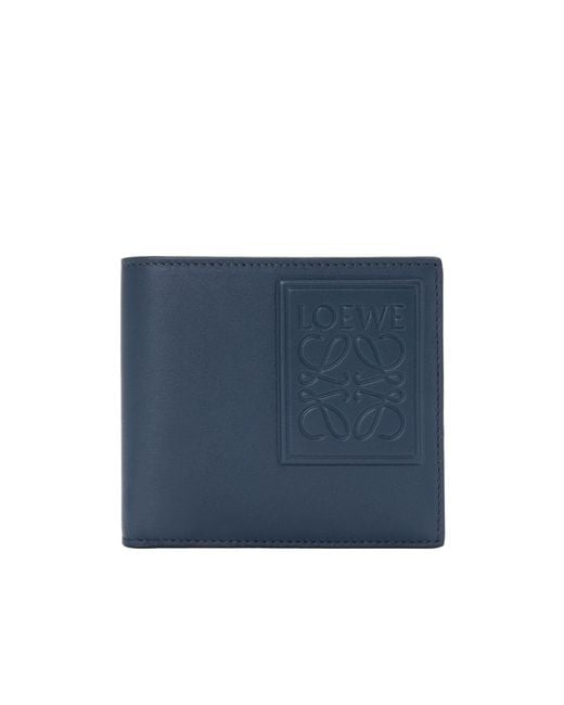 Loewe Blue Bifold Coin Wallet for men