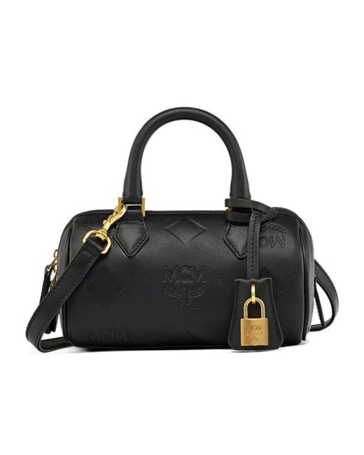 MCM Black Mini Ella Maxi Shoulder Bag