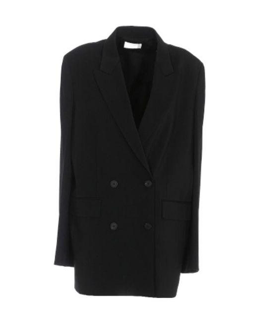 The Row Black Tristana Double-Breasted Blazer