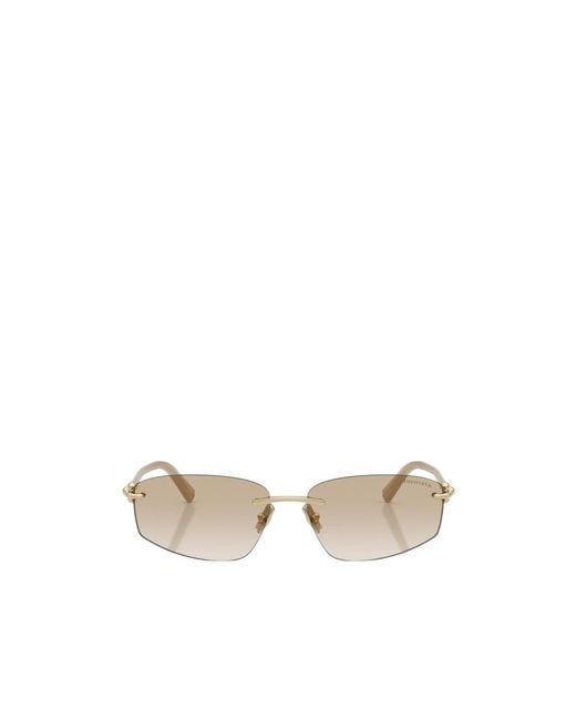 Tiffany & Co White Rectangle-Frame Sunglasses for men