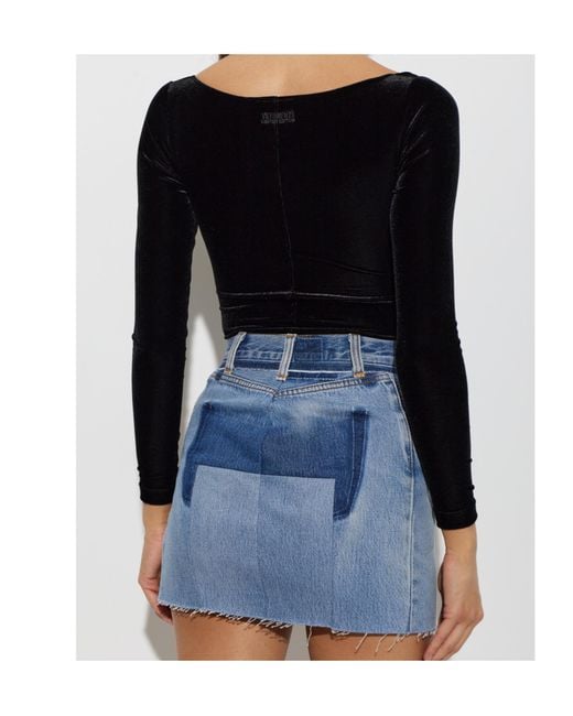 Vetements Black Long-Sleeved Bodysuit