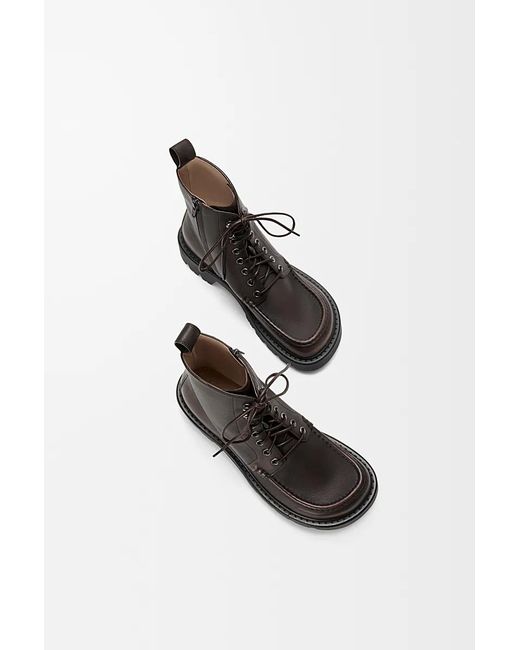 Loewe Black Sierra Lace-Up Ankle Combat Boots for men