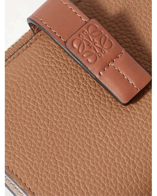 Loewe Brown Compact Zip Wallet