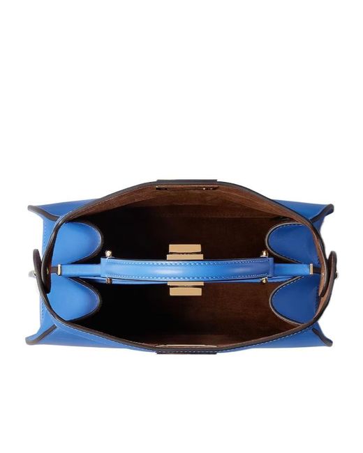 Fendi Blue Small Peekaboo Iseeu Tote Bag